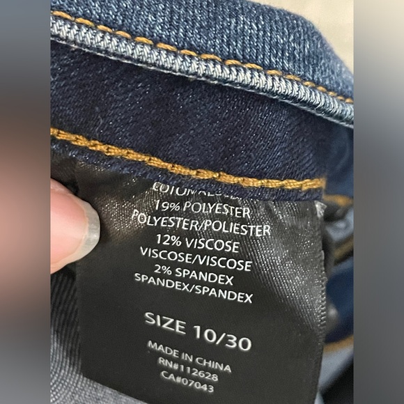 Tahari (Amelia) Button Fly Skinny Jeans Womens Size 10/30 Button Up 90s Y2K - Picture 6 of 15